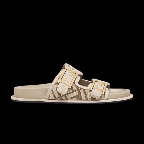 Fendi Feel Slides 'Dove Grey' (Women's)