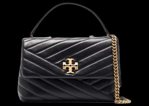 Tory Burch Kira Chevron Small Convertible Shoulder Bag Black