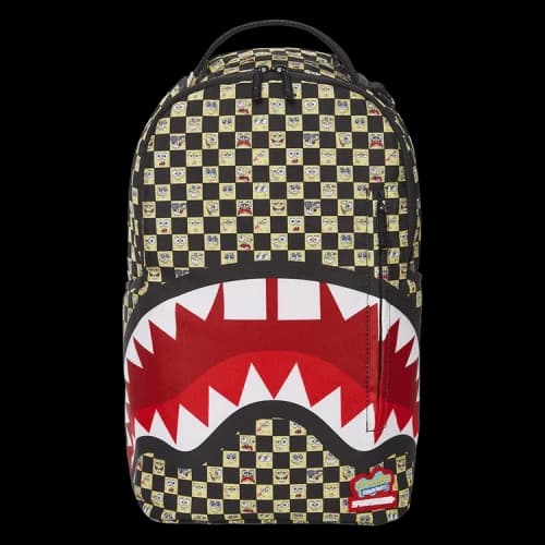 Sprayground Spongebob Checkered DLXR Backpack 'Multicolor'