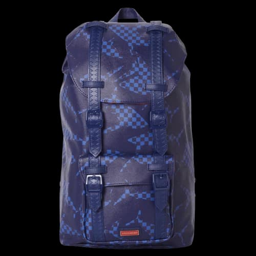 Sprayground Shark Check Backpack 'Blue'