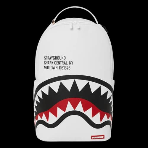 Sprayground Shark Central Backpack 'White'