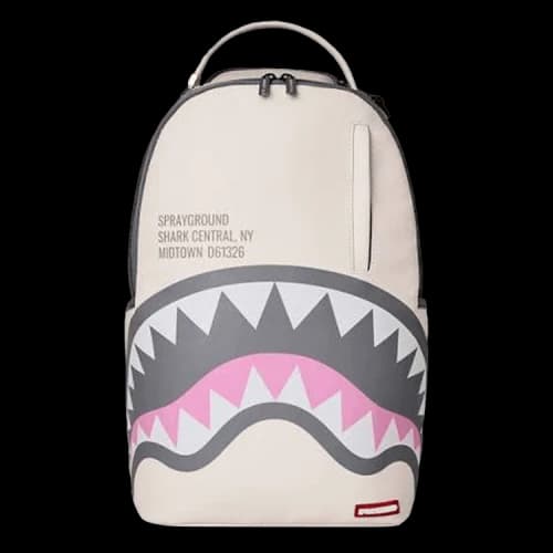 Sprayground Shark Central Rose DLXSV Backpack White/Black