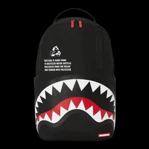 Sprayground Core Recycled Shark DLXSR Backpack Black/Red
