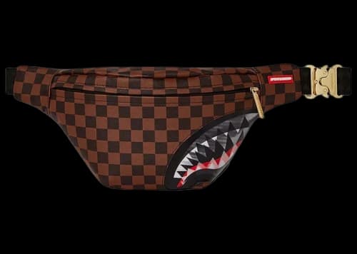 Sprayground Sip Lenticular Chomp Savvy Crossbody Brown