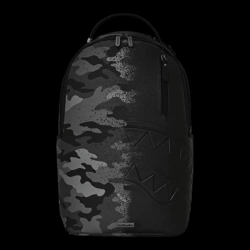 Sprayground Spray Split Night Camo DLXSV Backpack Black