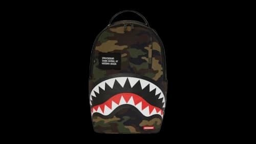 Sprayground Shark Central Rogue Backpack Camo