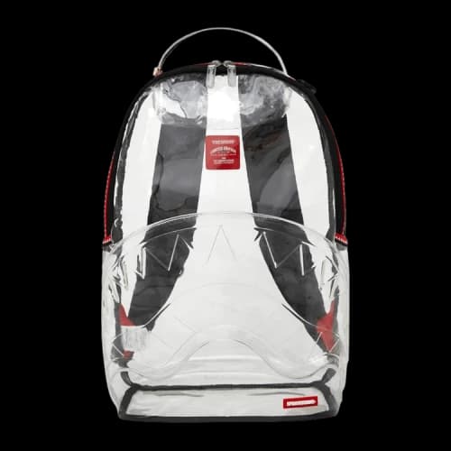 Sprayground Vsm Piping DLX Clear Backpack White