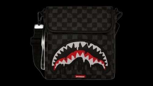 Sprayground Sharks In Paris Thunderdrip Messenger Sling Black