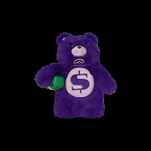 Sprayground Furzilla Shark Moneybear Backpack 'Purple'