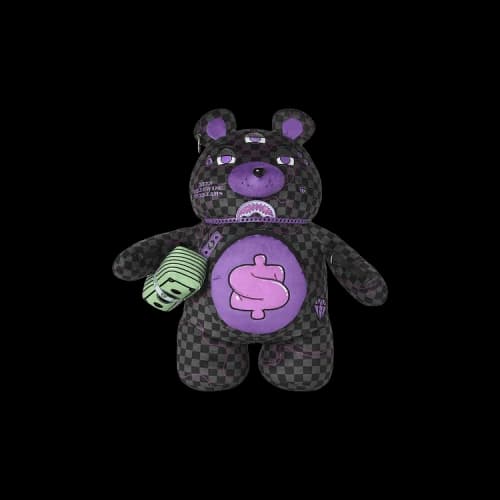 Sprayground Purple Slime Shark Moneybear Backpack 'Multicolor'