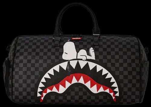 Sprayground Snoopy Chillin Large Duffle Black