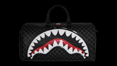 Sprayground Sip Balloon Black Large Duffle Bag Black