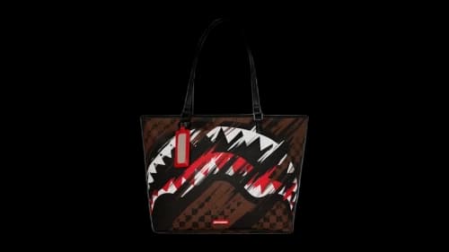 Sprayground Smeared Grunge Duffle Bag Brown