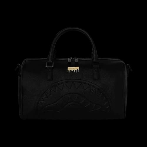 Sprayground Gold Brick Drop Mini Duffle Bag Black/Gold
