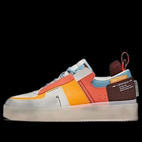 ANTA Skateboarding Series Sneakers 'White Orange Brown'