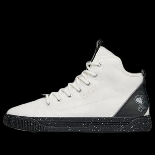 ANTA x SNOOPY Skateboarding Series Sneakers High 'White Black'