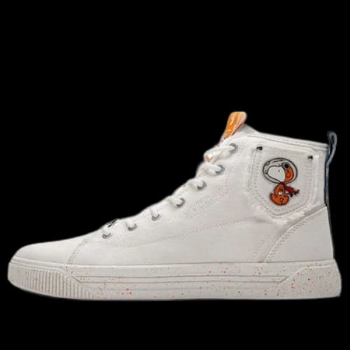 ANTA x SNOOPY High Top Canvas Shoes 'White'