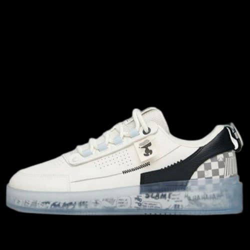 ANTA x SNOOPY Skateboarding Shoes 'White Black Blue'