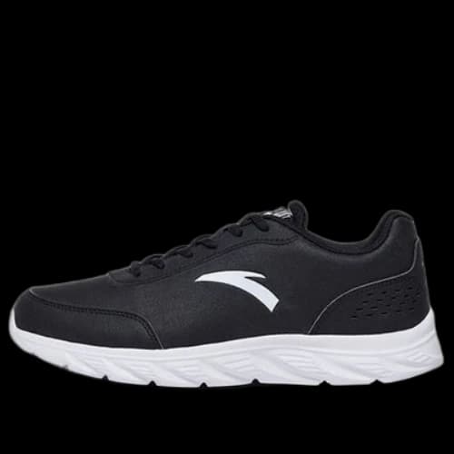ANTA Running Series Sneakers Leather 'Black White'