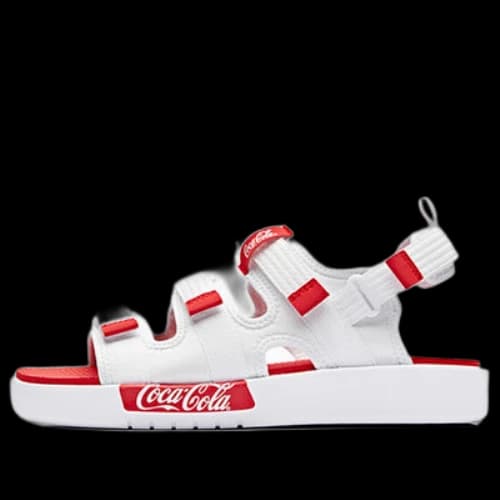 ANTA x Coca Cola Beach Sandals 'White Red'