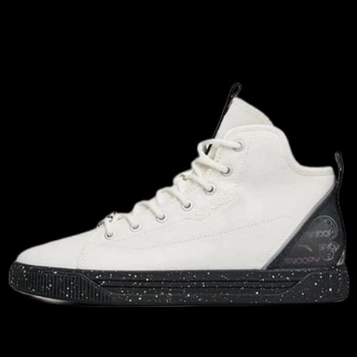 ANTA x Snoopy Skateboarding Series Sneakers High 'White' (Women's)