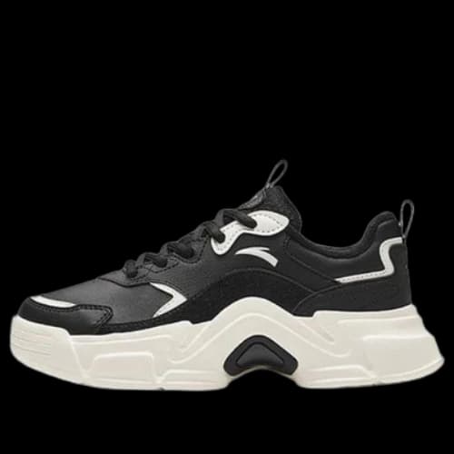 ANTA Platform Leather 'White Black' (Women's)