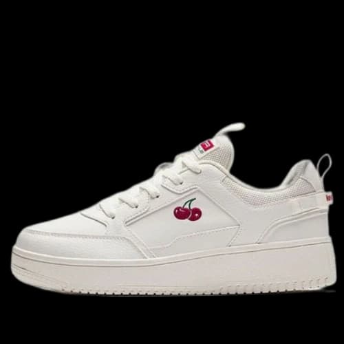 ANTA Life Collection Skateboarding Shoes 'White with Cherries' (Women's)
