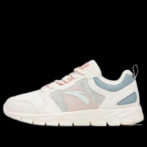 ANTA Running Series Sneakers Leather 'White Pink Blue' (Women's)