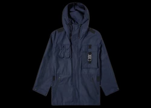 Dior Buckle Parka Jacket Navy