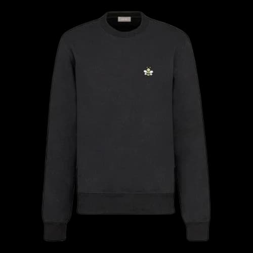 DIOR Small Bee Embroidered Pullover Black