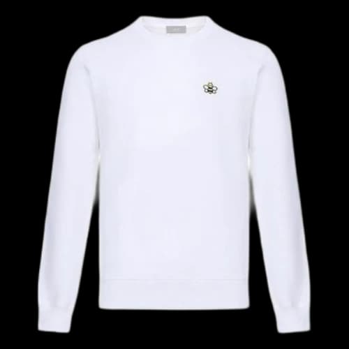 DIOR x Kaws Bee Embroidered Sweatshirt White