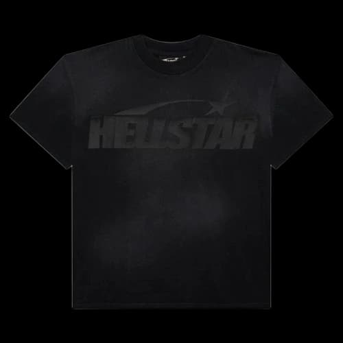 Hellstar Cracked Classic Logo Tee 'Black'