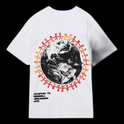 Travis Scott FW22 Around The World Tee 'White'