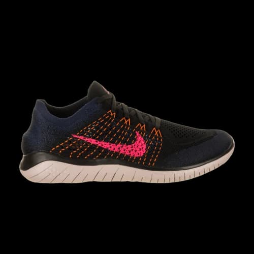 Nike Free RN Flyknit 2018 Black Flash Crimson Orange Peel