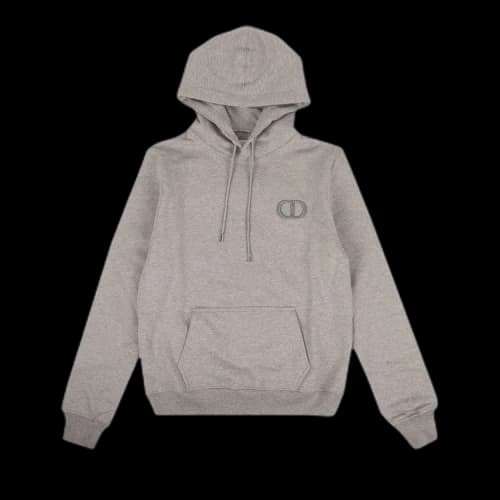 Dior CD Icon Logo Hooded Sweatshirt 'Gray'