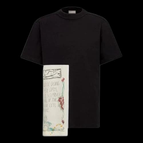DIOR And Raymond Pettibon Embroidered Black
