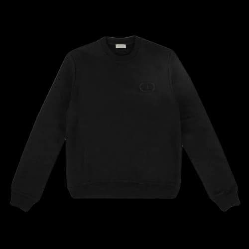 Dior CD Icon Logo Crew-Neck Sweater 'Black'