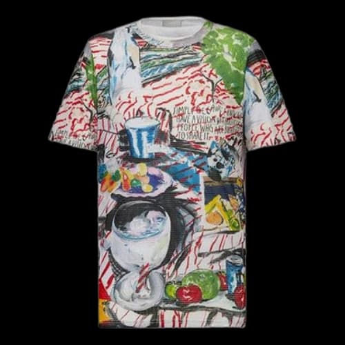 DIOR Technology Mesh Cloth Printed For Men Multi-color