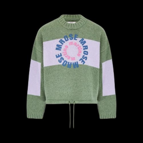 Martine Rose Intarsia Print Jumper 'Green'