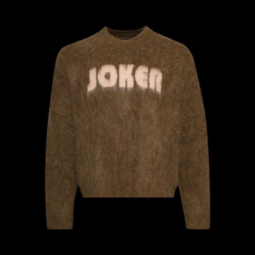 Martine Rose Brushed Mohair V-Neck Jumper 'Brown'