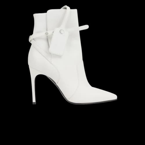 Off-White Zip Tie Ankle Boot 'White' (Women's)