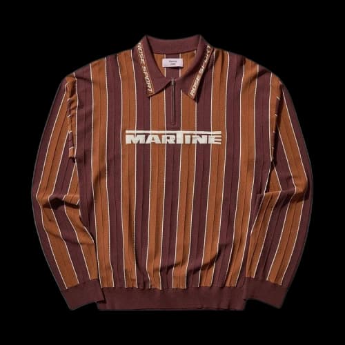 Martine Rose Logo Polo 'Brown'