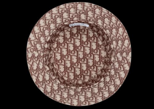Dior Reversible Teddy-D Small Brim Bucket Hat Oblique Beige