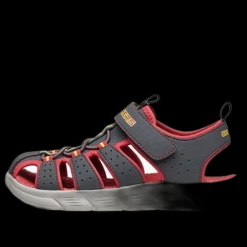 (GS) Skechers C-Flex Sandal 'Grey Red'