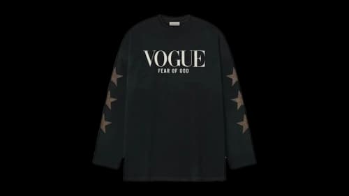 Fear of God Essentials Vogue Fear of God Hollywood Long Sleeve Tee Black