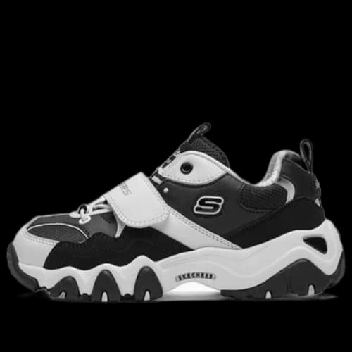 (GS) Skechers D'Lites 2.0 'White Black'
