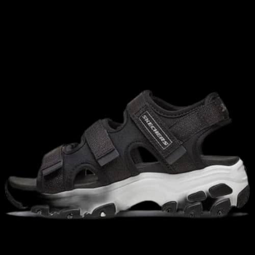 (GS) Skechers D'lites Shoes 'Black White'