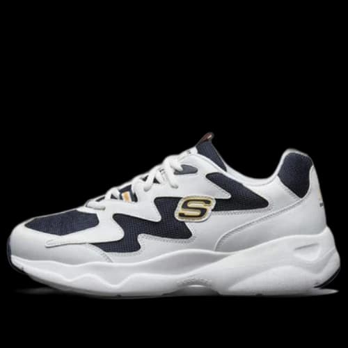 Skechers D'Lites Airy Low Running Shoes White/Blue