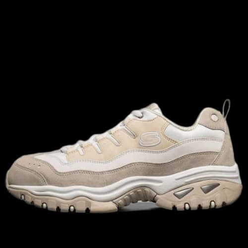 Skechers Energy Low Top Running Shoes Cream-White