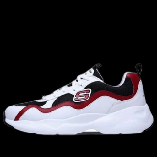 Skechers D'lites Airy Running Shoes Black/White/Red